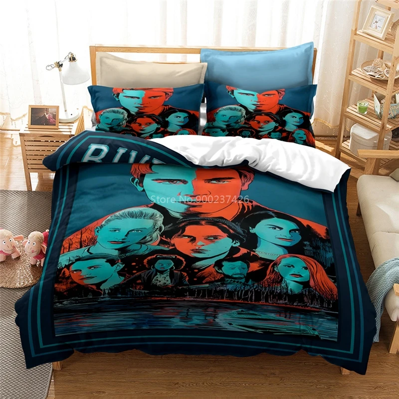 

New RIVERDALE Movie 3D Bedding Set Printed Duvet Cover Set with Pillowcase Twin Full Queen King Size Bedclothes Dropshipping