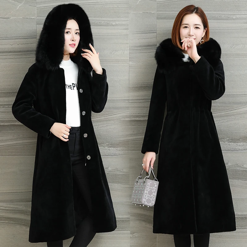 Пальто из натурального меха овчины зимнее пальто женская одежда 2020 Корейская