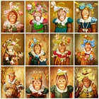 EverShine алмазная вышивка полная выкладка обезьяна алмазная мозаика картины стразами рукоделие подарок декор для дома