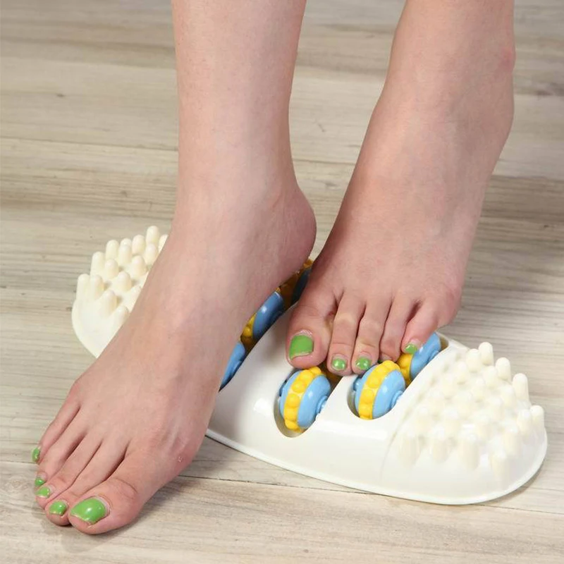 

Foot Massager Roller Reflexology Stress Relax Relief Stimulating Acupoint Feet Plantar Anti Cellulite Spa Gift Care Tool