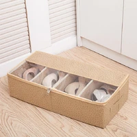 outdoor shoe storage box camping thickened transparent shoe storage box bed bottom storage boots shoe bag