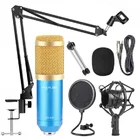 Металлический конденсаторный микрофон, микрофоны для ноутбука, компьютера, студийной записи, караоке, Youtube, TIKTOK, игровой DJ-BM-800