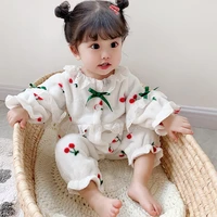 autumn girls rompers newborn lace baby clothes toddler jumpsuit one pieces white 0 2y