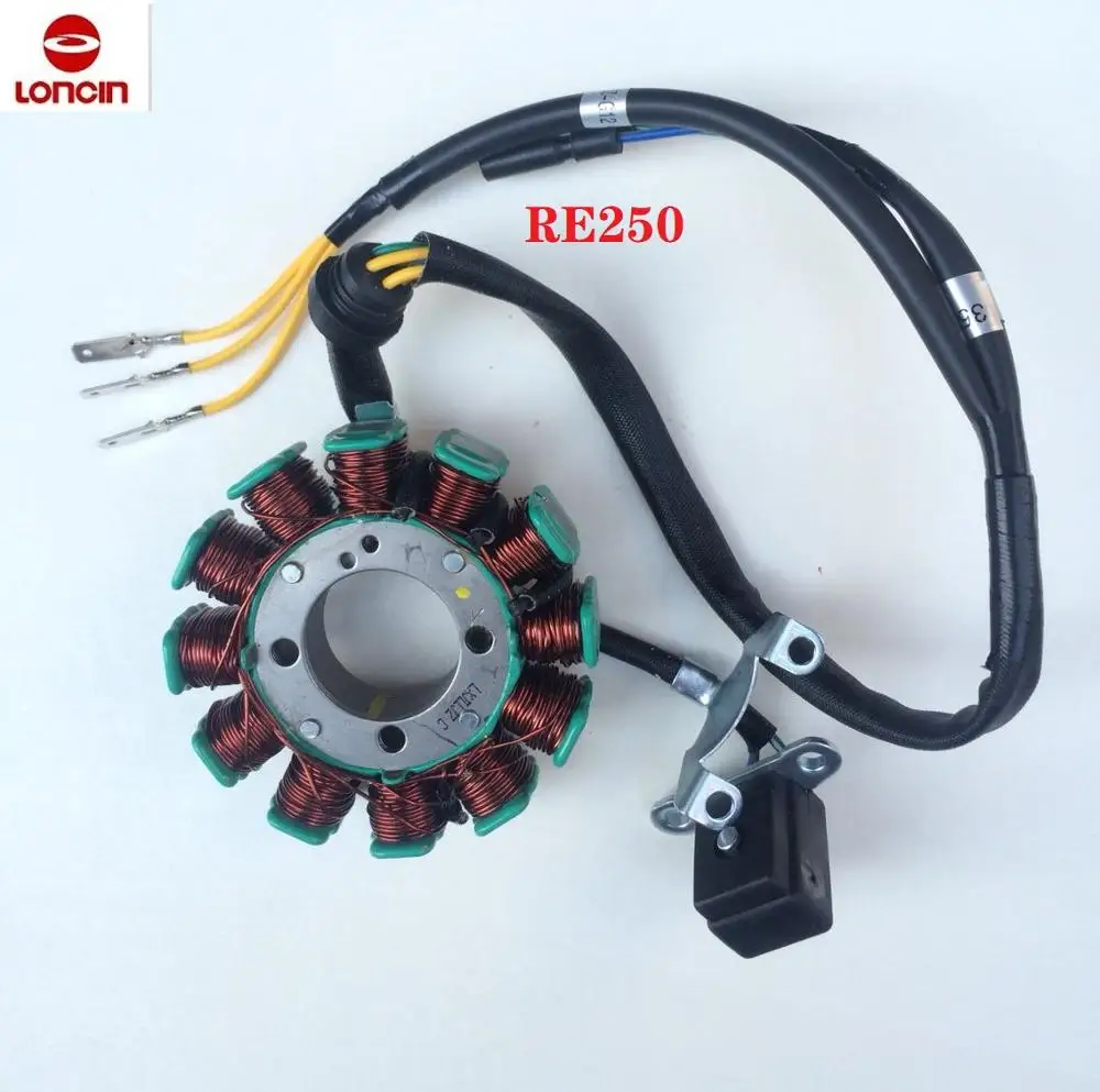 

loncin RE250 250cc engine 12V 12 coils magneto coil LC166FMM LX250 LX166FMM ATV Quad 250cc Chinese Motorcycle Engine