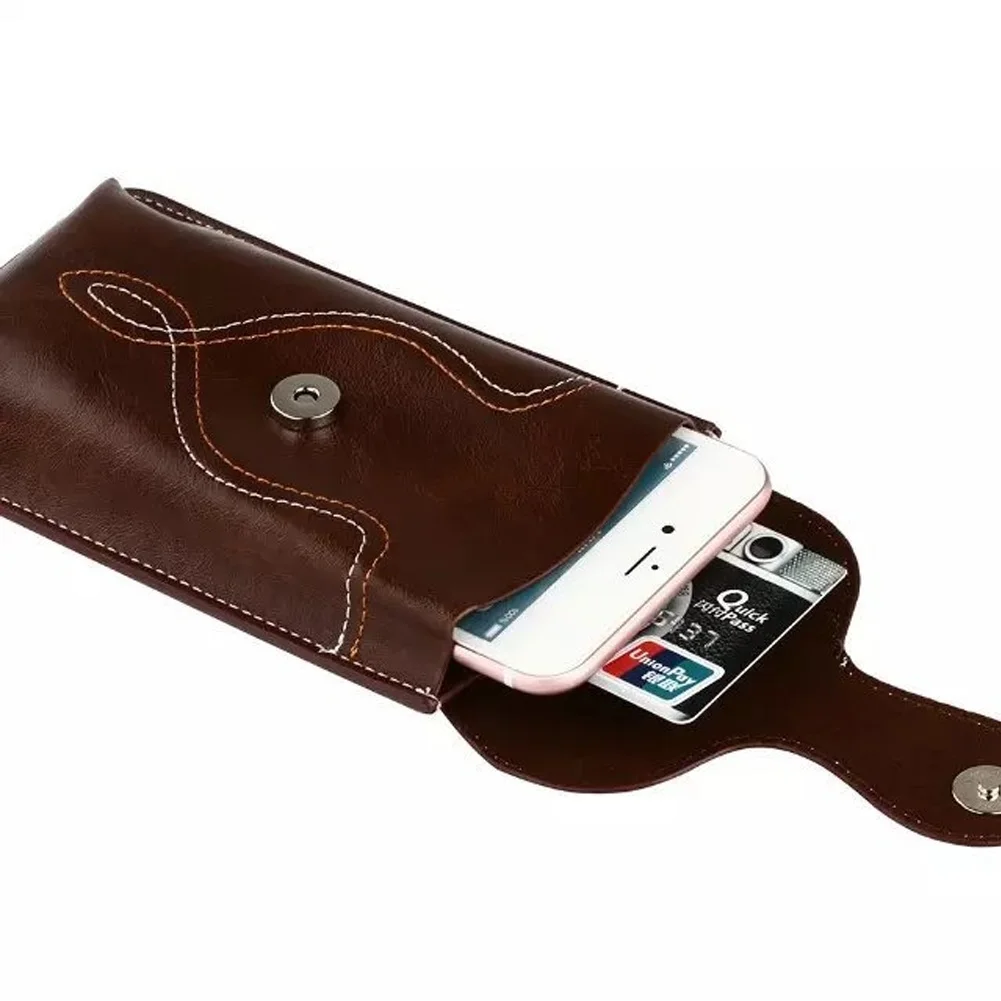 Универсальный чехол из искусственной кожи для телефона сумка-кобура смартфона