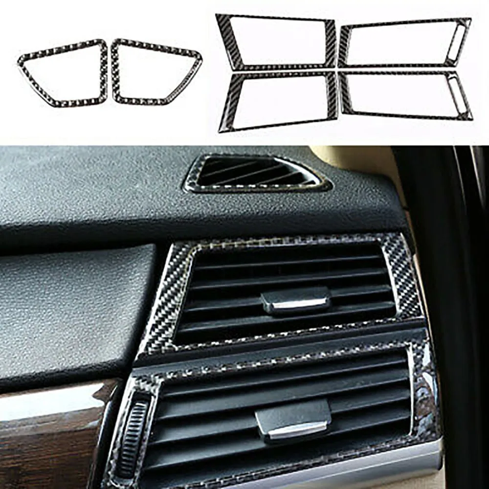 

Accessories Full Black Interior Trim Carbon Fiber Cover Trim Waterproof