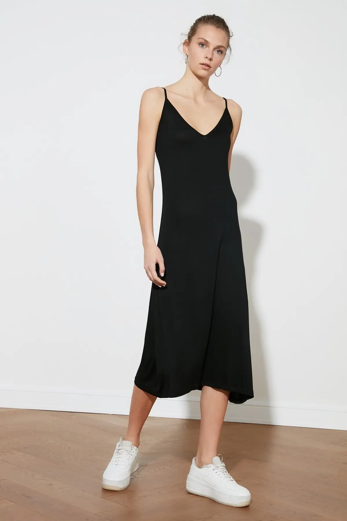 Черное Трикотажное Платье TWOSS19VG0313 | Женская одежда