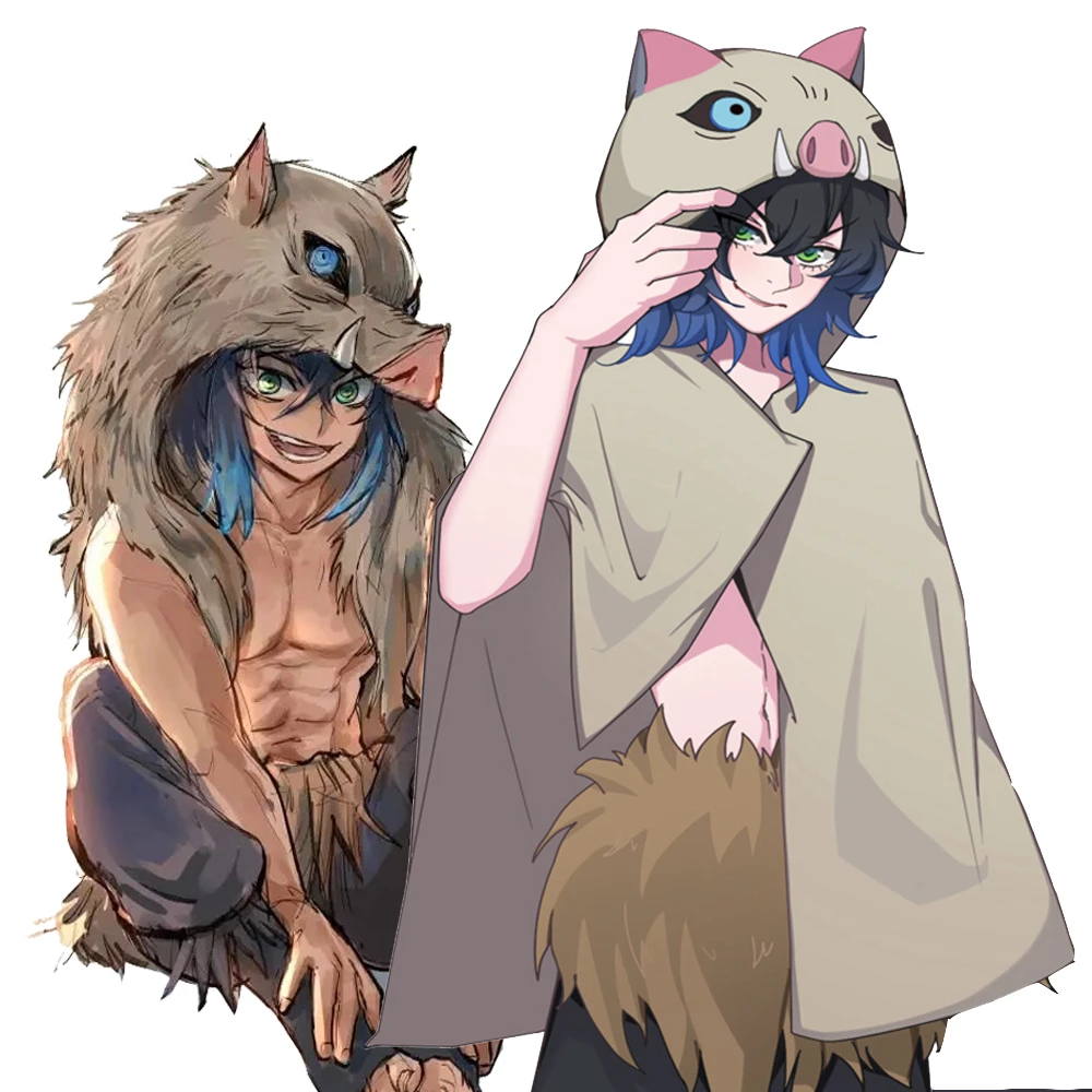 Плащ для косплея из киметсу накидка с капюшоном мультфильма рассекающий демонов