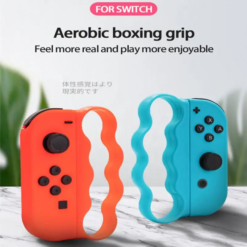 

1 Pair - Handle Grip Fitness Boxing Game Wrist Strap for Switch Boxing Left and Right Handle Fitness Boxer Ring Grip