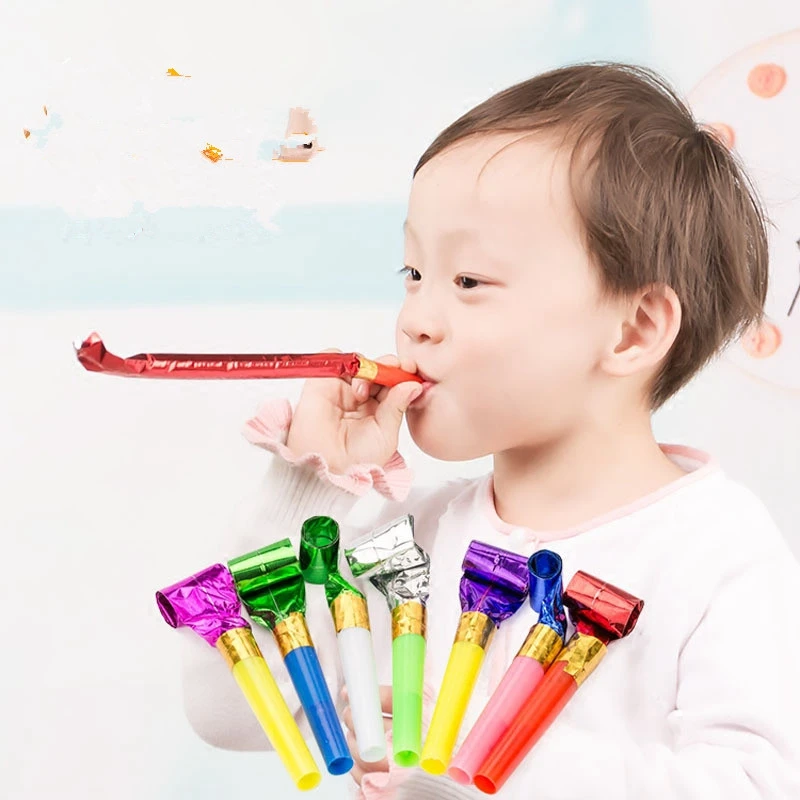 20 шт./упак. Детские вечерние рулон бумаги вспышки свисток как дети день рождения