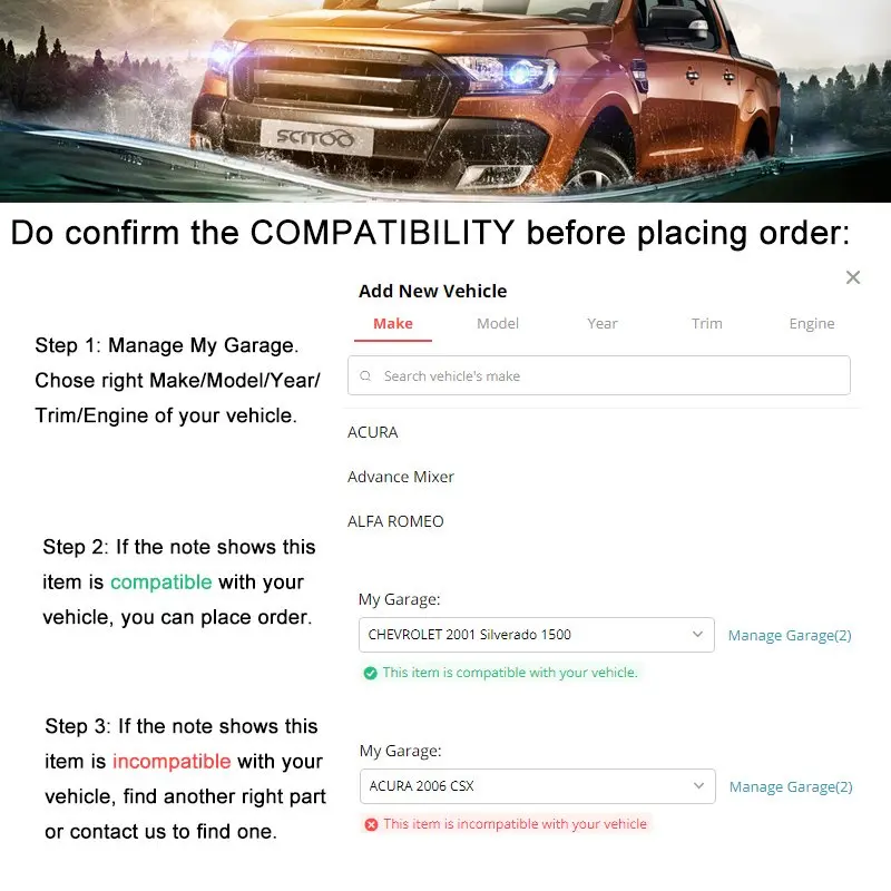 Боковые зеркала заднего вида Scitoo комплект с электроподогревом буксировочным