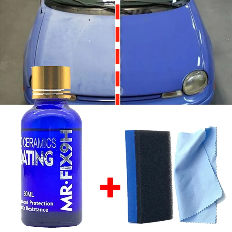 

Жидкое керамическое покрытие 9H для автомобиля, гидрофобное покрытие для стекол, защита краски мотоцикла, устойчивое к царапинам покрытие д...