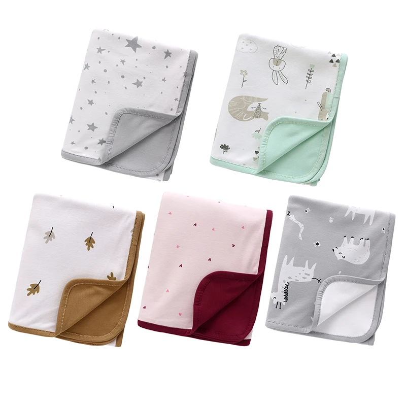 

Baby Blankets Newborn Swaddle Wrap Cotton Bedding Receiving Blanket Nursing Cover 2 Layers Soft Air Conditioning Blanket Quilt