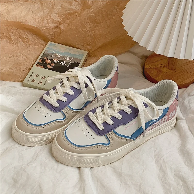 

Luxury 2021 Women Canvas Shoes Fashion Sneakers Low Cut Lace-up Mixed Colors Breathable High Quality Shoes for Women Sneakers