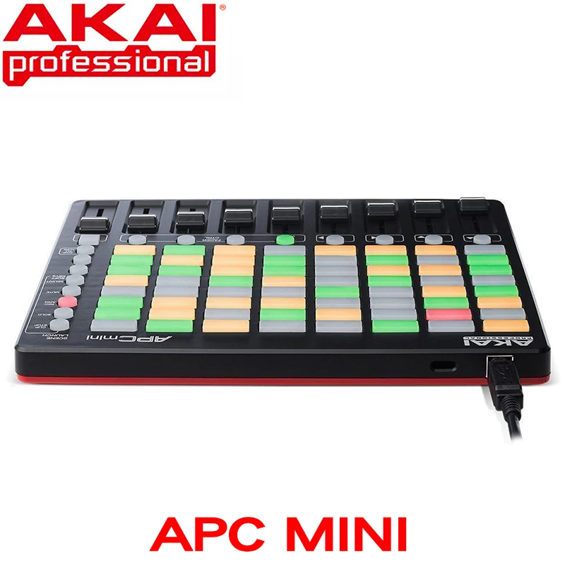 Akai Профессиональный APC Mini Compact Ableton live контроллер и Live загрузка в реальном времени