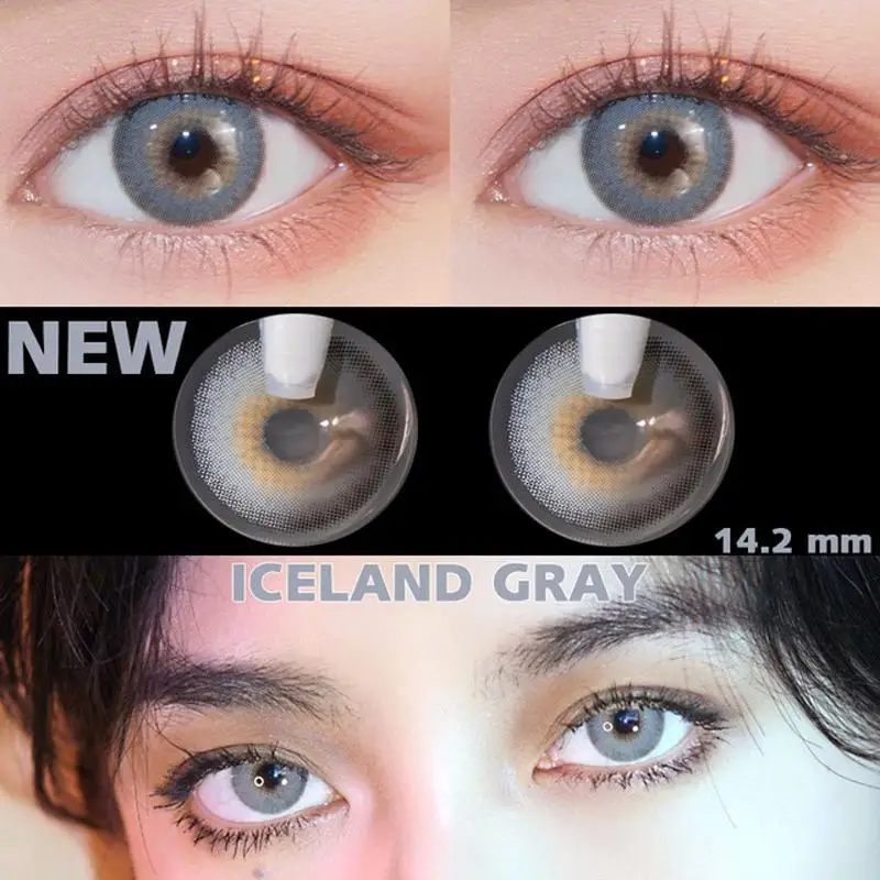 

Контактные линзы EYESHARE для глаз, 2 шт., линзы ed синего цвета, коричневые контактные линзы ed для глаз, цветные контактные линзы на год