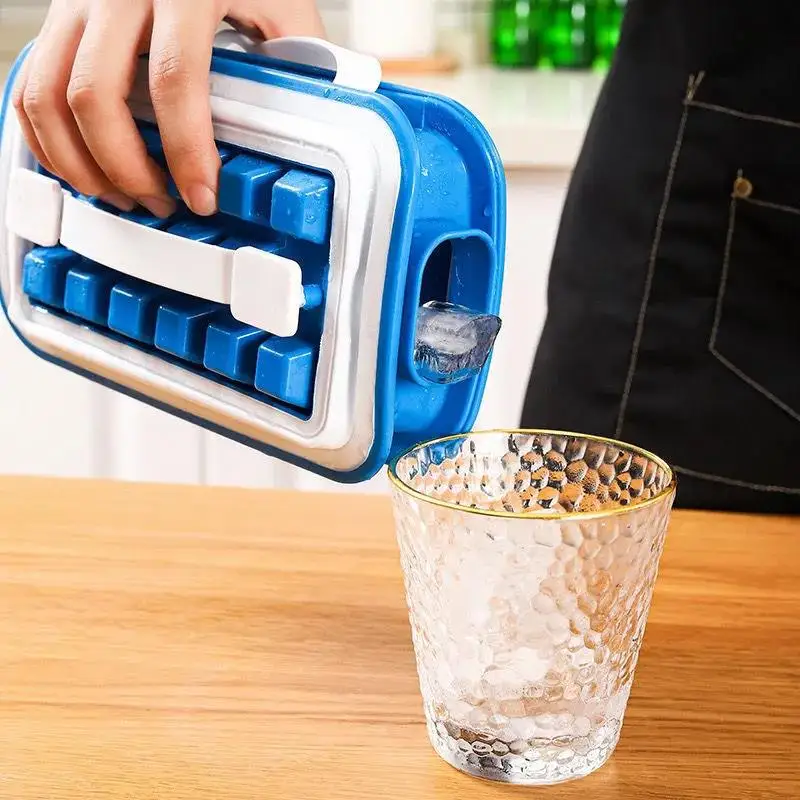 

Folding Ice Tray Silicone Ice Box 36-cell Ice Mold Wine Beverage Quick-freezing Artifact Ice Kettle Kitchen Tools Accessories