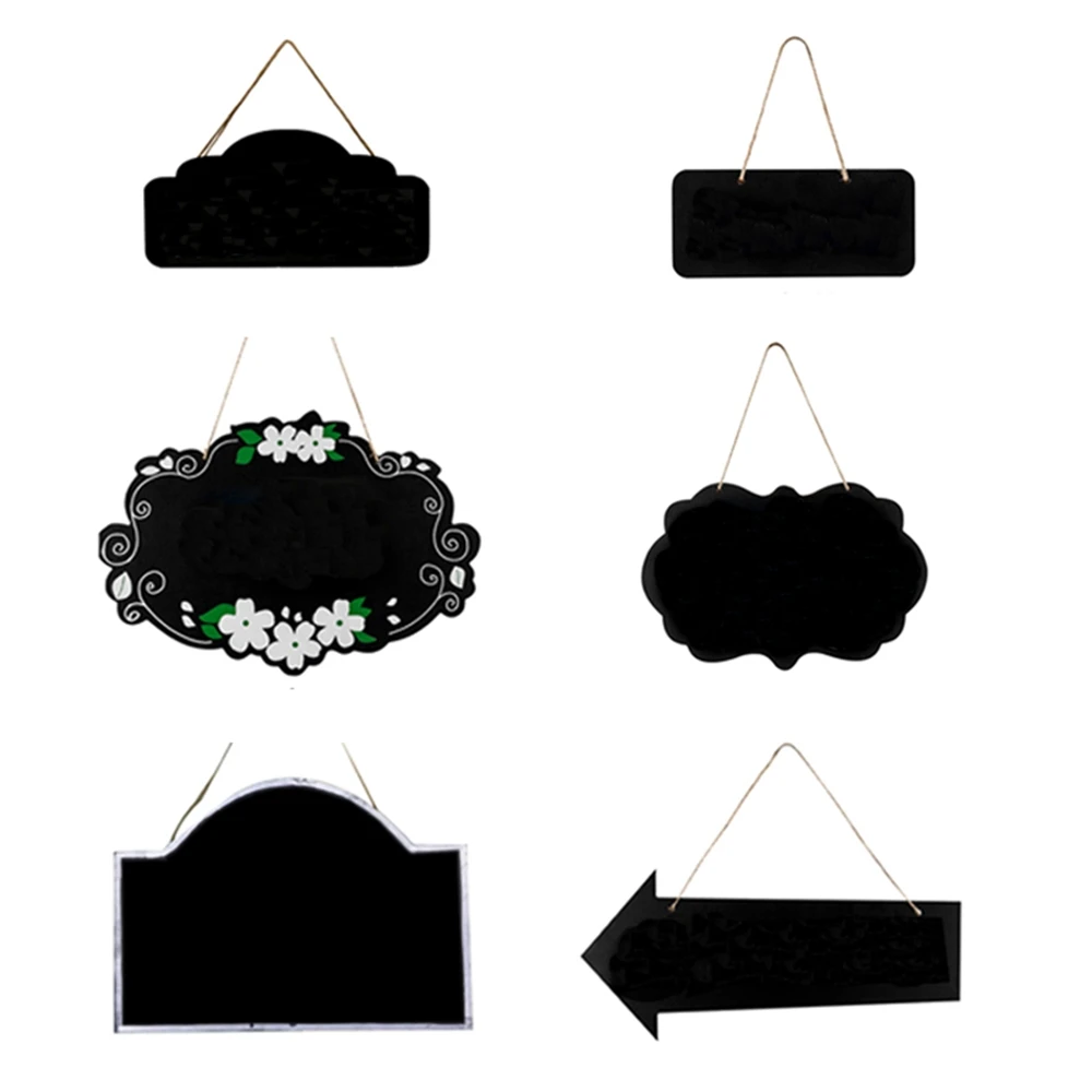 

Прямоугольная подвесная деревянная доска, двусторонняя стираемая доска, доска для сообщений, черная доска, офисные и школьные принадлежнос...