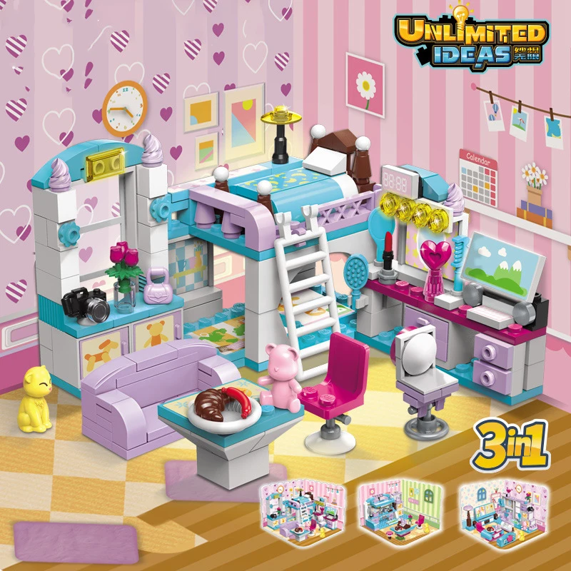 

194 шт., Детский конструктор «Дом»