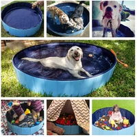 foldable pet pool bath swimming tub big size dog swimming pool bathtub pet collapsible bathing pool for dogs cats kids