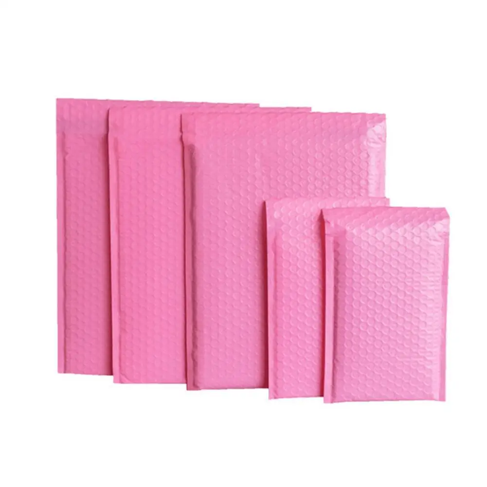 

1Pcs Bubble Envelope Bag Pink Bubble Self Seal Mailing Bags Padded Envelopes For Magazine Lined Mailer Packages Storage Bags Hot