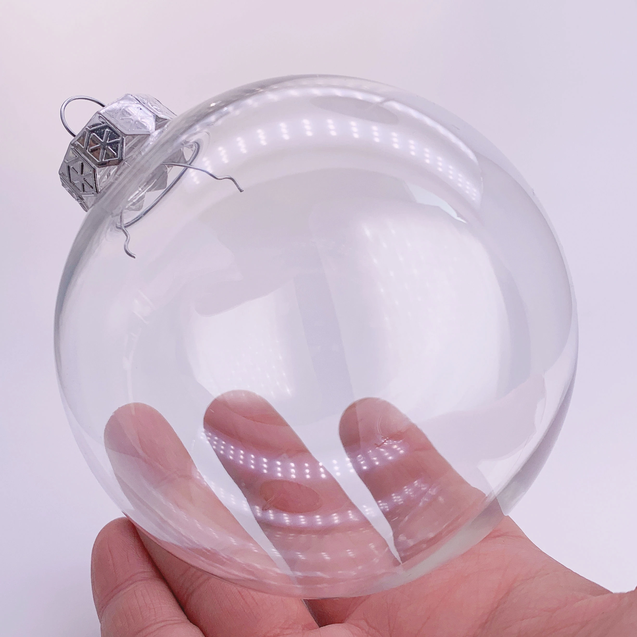 

Promotion - 20 Pieces x DIY Paintable/Shatterproof Clear Christmas Decoration Ornament 100mm Plastic Bauble/Ball