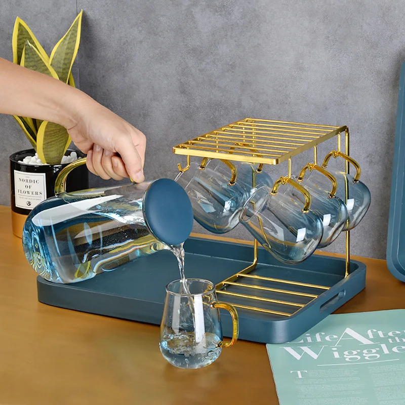 Золотой металлический держатель для кружки вина стеклянная чашка хранения