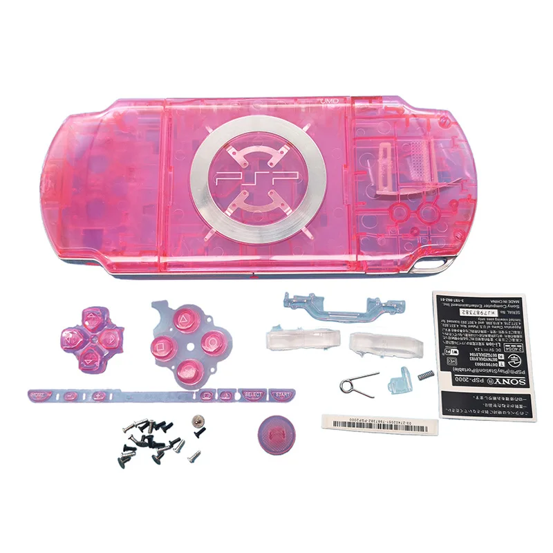 Прозрачный цветной чехол для PSP 1000 2000 3000 консоль с полным покрытием | Электроника