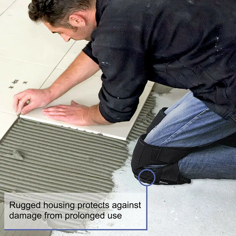 

2Pcs Knee Pads Kneelet Protective Gear For Work Safety Construction Gardening Adjustable Straps Professional Heavy Duty EVA Foam