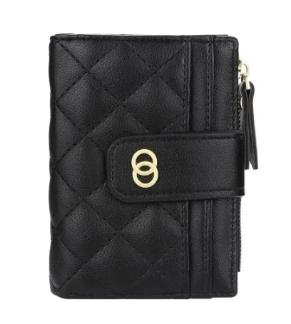 

Новинка 2021, роскошный короткий модный кошелек для карт, маленький кошелек в Корейском стиле, кошелек для монет с держателем для карт, Женски...