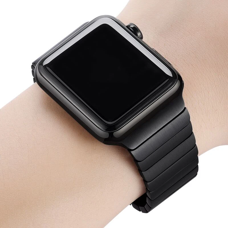 Ремешок из нержавеющей стали для Apple Watch band 4 5 44 мм 40 мм стальной ремешок iwatch 4 3 ремешок 42 мм 38 мм 36L металлический браслет для часов