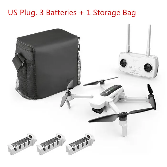 US 3Battery 1 Bag Hubsan H117S Zino gps дрона с дистанционным управлением 5,8 Г 1 км с видом от первого лица в формате 4K UHD, Камера 3-осевому гидростабилизатору Квадрокоптер с дистанционным управлением UAV RTF gps+ ГЛОНАСС беспилотный вертолет игрушка - Цвет: US 3Battery 1 Bag