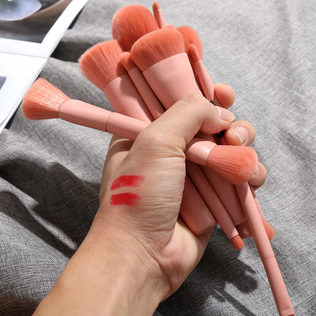 10 шт. деревянная основа Косметическая кисть для бровей и теней инструменты