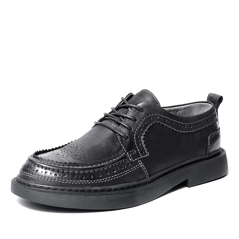 

Genuine Leather Casual Business shoes men Bullock Soft Bottom designer shoes men high quality all-match cowhide spring summer