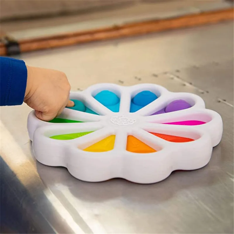 

15CM Bubble Board Children Adult Stress Relief Toy Child Pressing Board Soft Dimple Sensory Plate Squeeze Toys