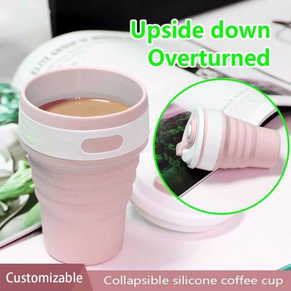 Складная телескопическая силиконовая бутылка для воды 350 мл|Чашки и соусницы| |