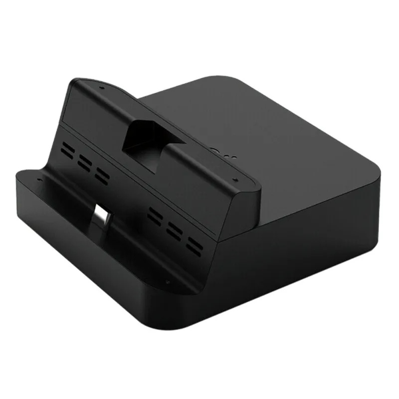 Портативная док-станция для nintendo Switch GuliKit док-станция с USB-C зарядка PD подставка HDMI адаптер и USB 3,0 порт - Цвет: Черный