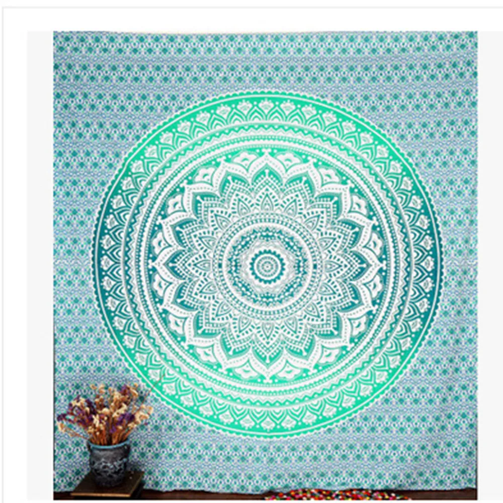 Гобелен на стену индийская мандала гобелен в стиле хиппи настенная подвеска