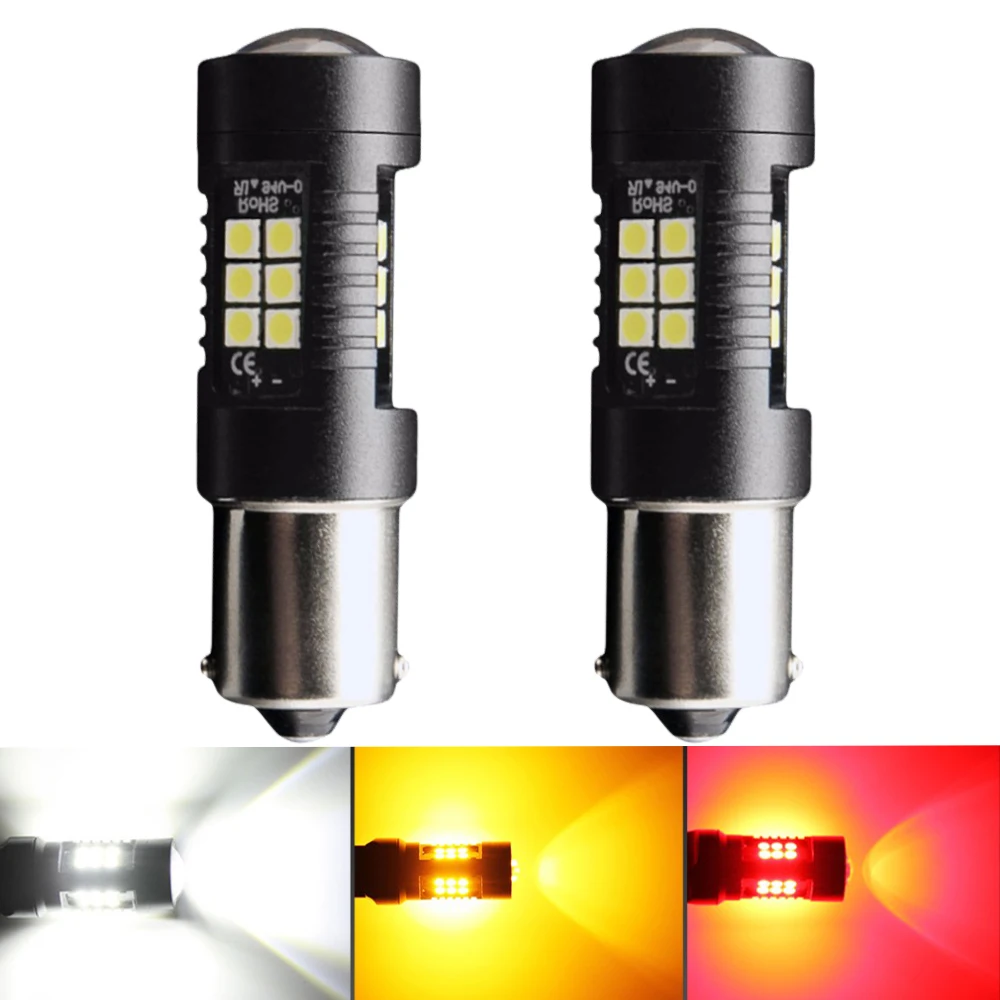 2 шт. 1156 BA15S P21W 1157 P21/5 Вт BAY15D BAU15S PY21W светодиодный автомобиль хвост лампы тормоз Фары