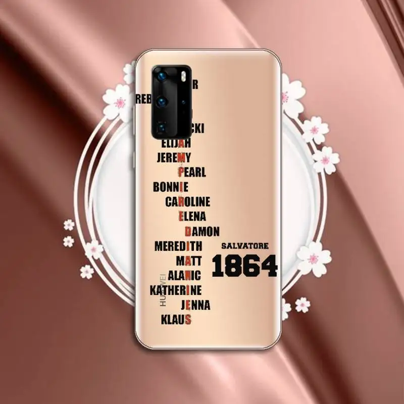 

The Vampire Diaries Phone Case Transparent for Huawei P honor 8 10i 20 30 40 smart 2019