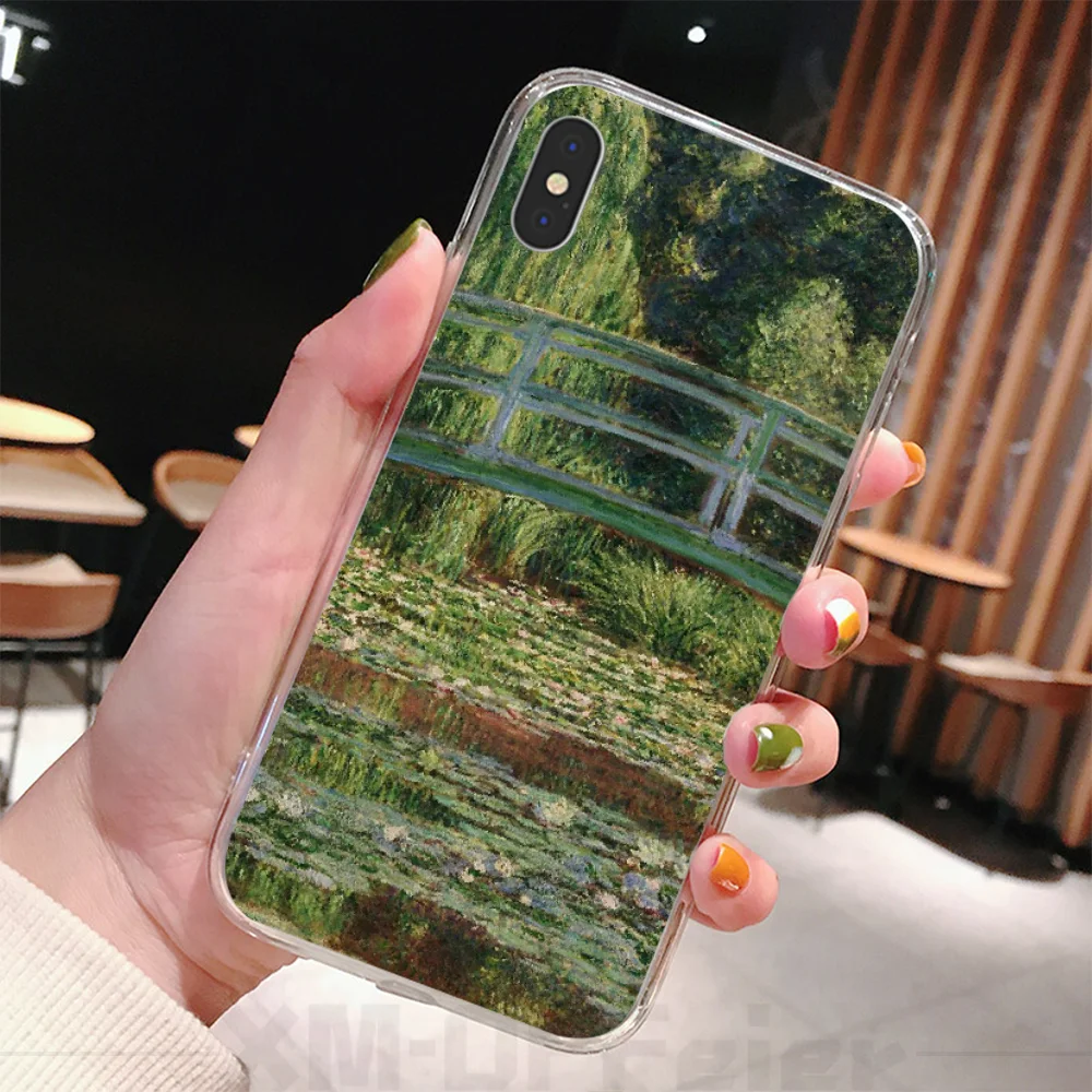 Чехол для телефона Reayou с изображением моста Клода Моне сада лотоса iPhone 11 pro XS MAX 8 7 6