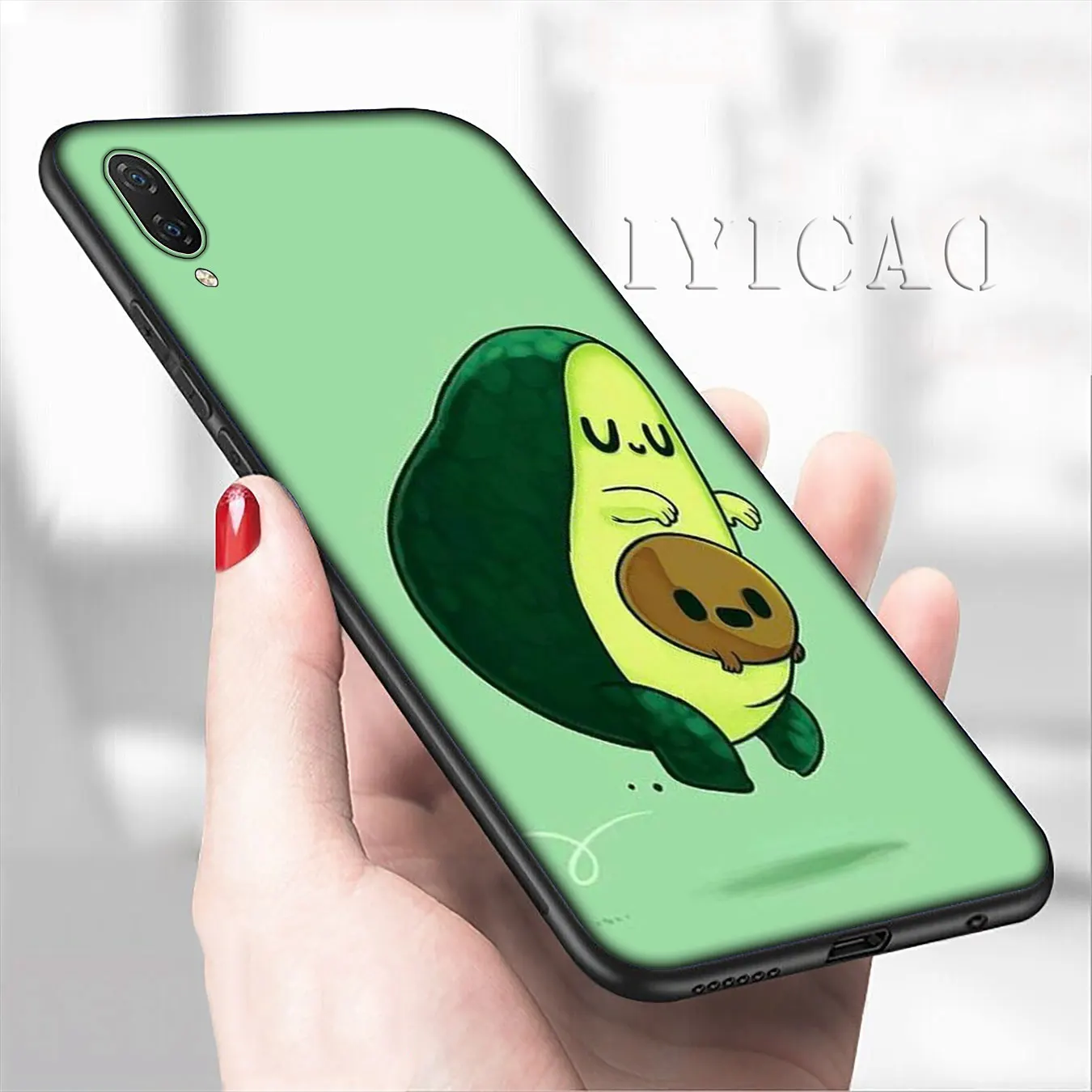 IYICAO милые авокадо художественный принт черный мягкий чехол для телефона Xiaomi mi 9 9T