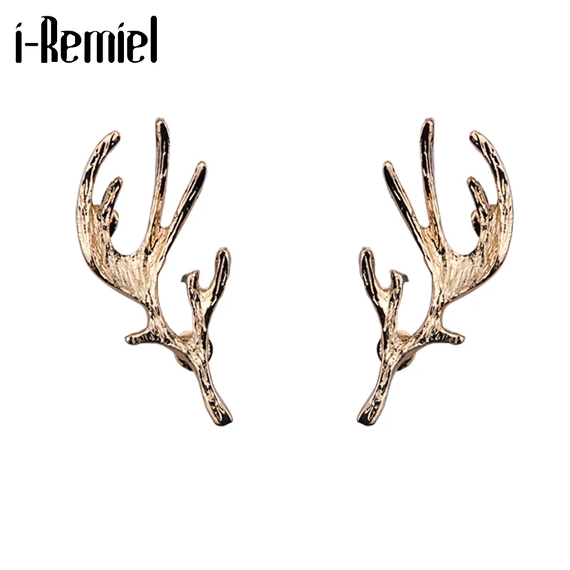 Мужская брошь в форме рога оленя брошка стиле ретро с отложным воротником