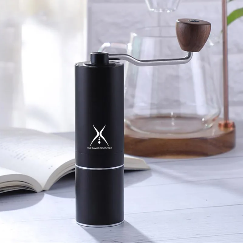 売却 手動コーヒーグラインダー,ステンレス鋼CNC,コア用,家庭用,低速研削用,ポータブルコーヒーグラインダー