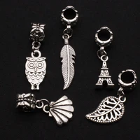 10pcspack 2019 fashion explosion models eiffel tower pendant necklace jewelry owl leaves shell jewelry accessories