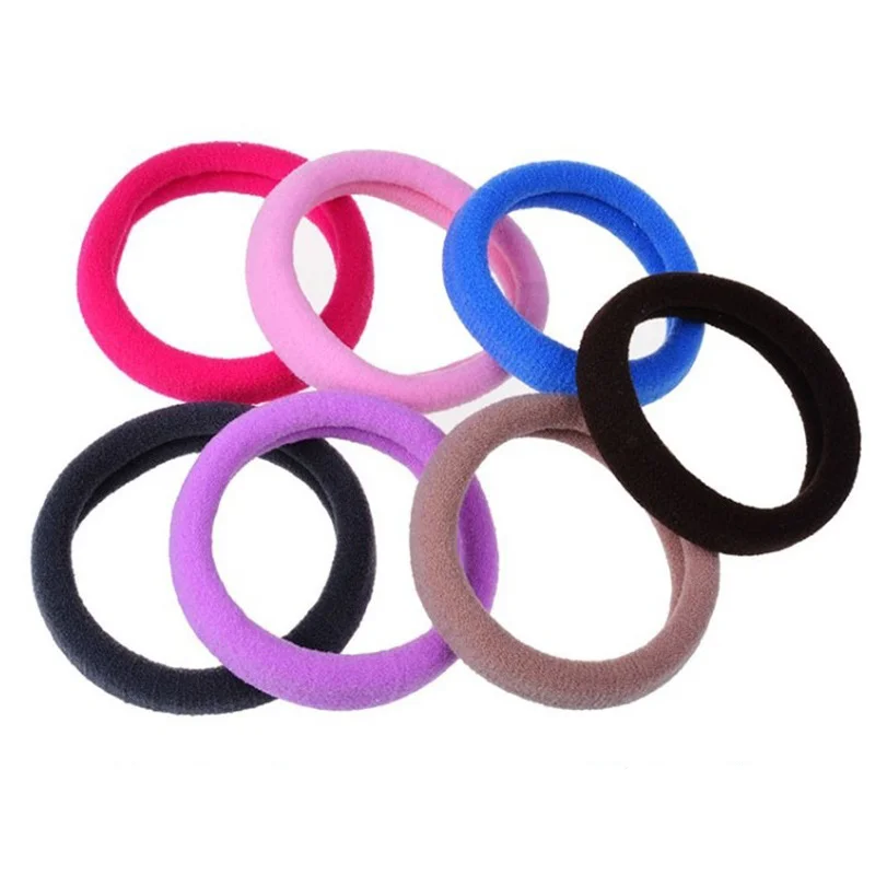 

Clearance Sale 90PCs Elastic Hair Bands for Women Girls Hair Accessories Black Rubber Bands Ponytail Holder Hair Ties Scrunchies