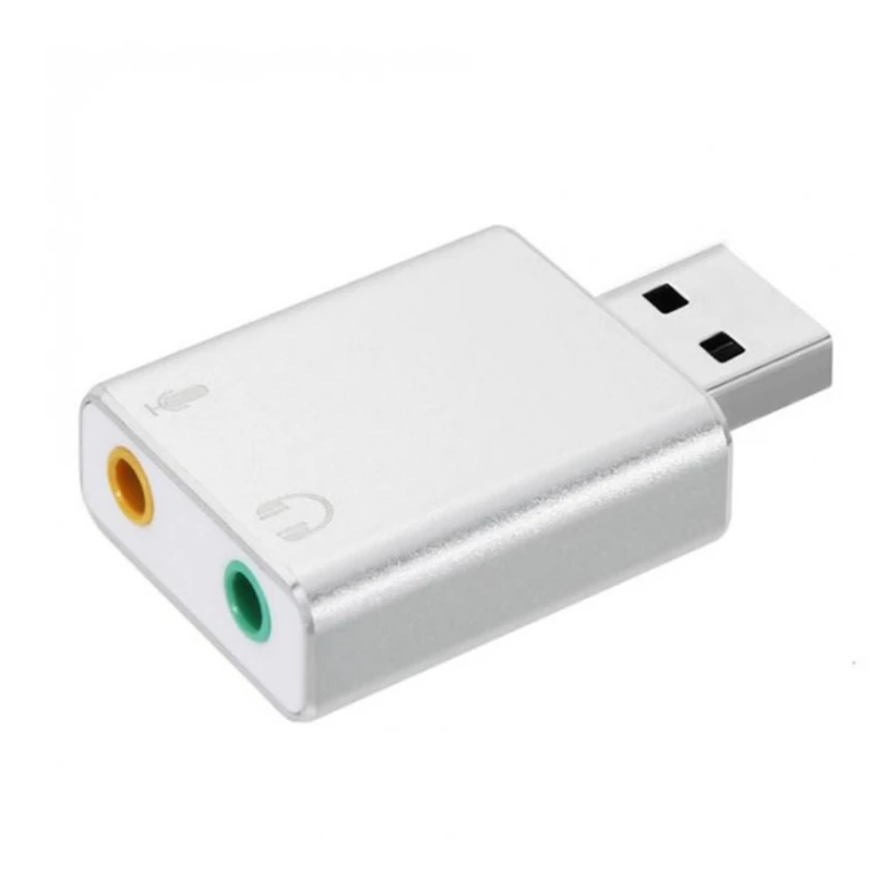 

Внешняя звуковая карта USB 2,0 для ПК, 3,5 мм