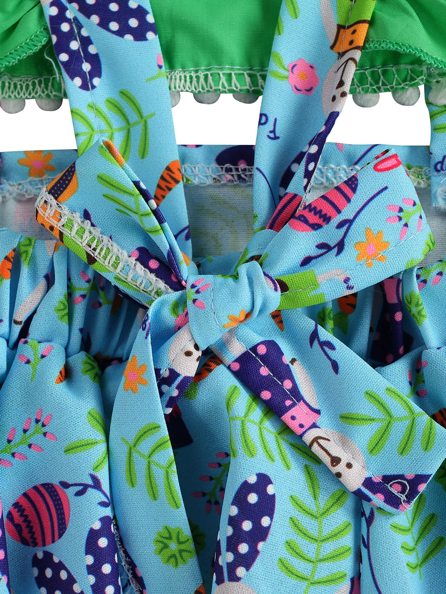 

Infant's Romper, Newborn's Rabbit Pattern Cartoon Printing Ruffled Fly Sleeve Garment Hair Band for Girls