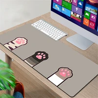mouse pad pink cute cat paw rubber table large gamer tapis de souris xxl desk mat computer keyboard gaming accessories mousepad