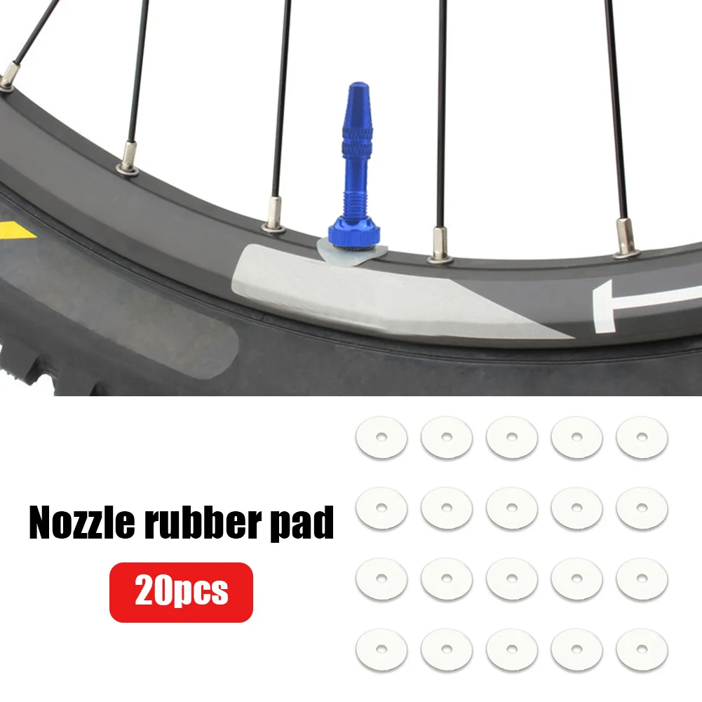 

20pcs Mountain Road Bicycle Nozzle Rubber Pad Bike Air Nozzle Protection Pad Tire Gasket MTB Bicycle Accessories